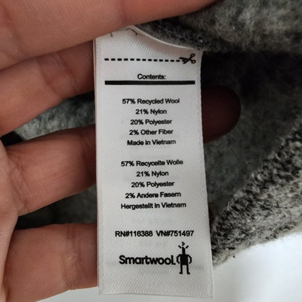Women's Smartwool Odessa Lake Wrap Cardigan Large Light Gray Wool Blend - Picture 6 of 10